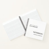Weißes individuelles Notebook Notizblock (Innenseite)