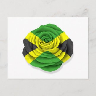Weißes jamaikanisches Rose Postkarte