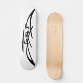 Weißes Jesus-Skateboard Skateboard (Vorderseite)