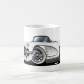 Weißes Kabriolett 1962 Korvette Kaffeetasse (Mittel)