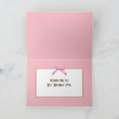 Weißes Kalb im sonnigen Stall Karte (Innenseite)