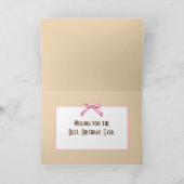 Weißes Kalb im Stall Karte (Innenseite)