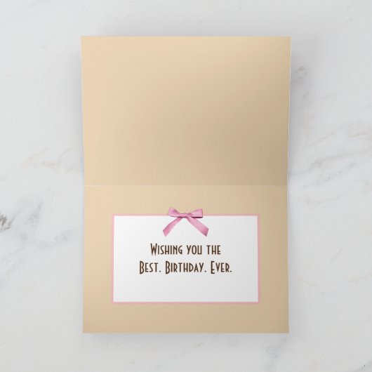 Weißes Kalb im Stall Karte (Innenseite)