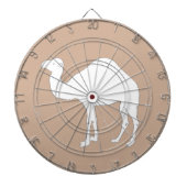 Weißes Kamel Dartscheibe (vorne)