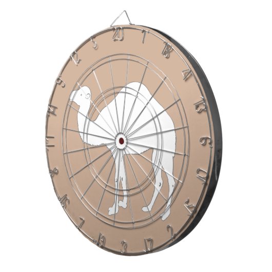 Weißes Kamel Dartscheibe (Vorderseite rechts)