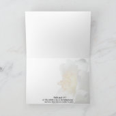 "Weißes Kamelien-Beileid." Grußkarte Karte (Innenseite)