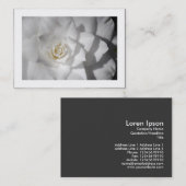 Weißes Kamelien (grenzt) Visitenkarte (Vorne/Hinten)