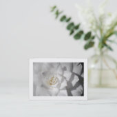 Weißes Kamelien (grenzt) Visitenkarte (Stehend Vorderseite)