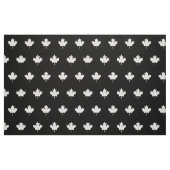 Weißes Kanada-Blatt - schwarzes Gewebe Stoff (Fat Quarter (45,7 x 55,9 cm))