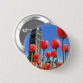 Weißes kanadisches Tulpe-Festival, Friedensturm Button (Vorne & Hinten)