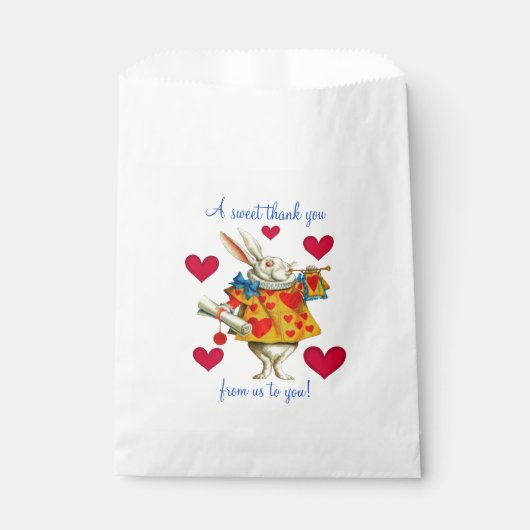 Weißes Kaninchen 1 Geschenktütchen (Vorderseite)