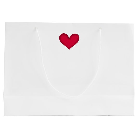 Weißes Kaninchen 1 Große Geschenktüte (Rückseite)