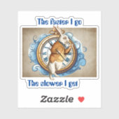 Weißes Kaninchen, Alice im Wunderland. Aufkleber (Blatt)