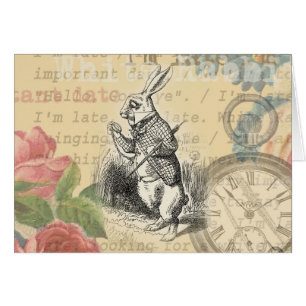 Weißes Kaninchen Alice im Wunderland Kunst