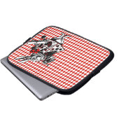 Weißes Kaninchen-Alice im Wunderland Laptop-Sieb Laptopschutzhülle (Vorne Knopf)