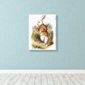 Weißes Kaninchen - Alice im Wunderland Leinwanddruck (Insitu (Holzboden))