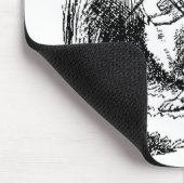 Weißes Kaninchen - Alice im Wunderland Mousepad (Ecke)