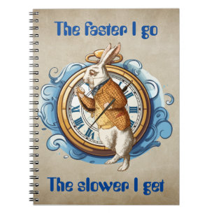 Weißes Kaninchen, Alice im Wunderland. Notizblock