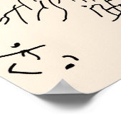 Weißes Kaninchen-Alice im Wunderland Poster (Ecke)