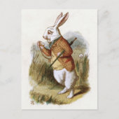 Weißes Kaninchen - Alice im Wunderland Postkarte (Vorderseite)