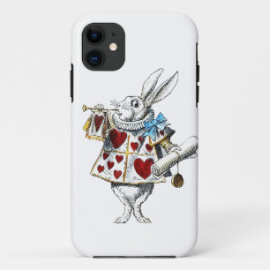 Weißes Kaninchen Alice Wunderland Herz Case-Mate iPhone Hülle