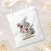 Weißes Kaninchen Alice Wunderland Herz Geschenktütchen (Ausgeschnitten)