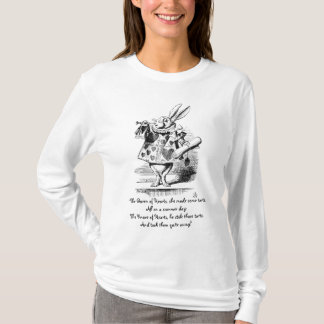 Weißes Kaninchen als Verkünder T-Shirt
