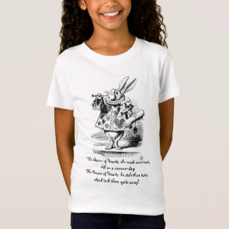 Weißes Kaninchen als Verkünder T-Shirt