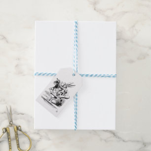 Weißes Kaninchen, aus Alice's Abenteuern Geschenkanhänger