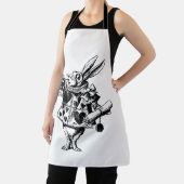 Weißes Kaninchen aus der Alice im Wunderland Schürze (InSitu)