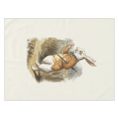 Weißes Kaninchen aus Vintager Alice im Wunderland Tischdecke (Vorderseite (Horizontal))