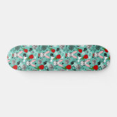 Weißes Kaninchen bei Rose Skateboard (Horizontal)