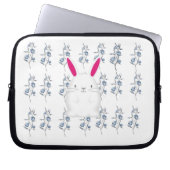 weißes Kaninchen-Case Laptopschutzhülle (Vorderseite)