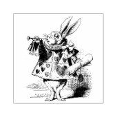 Weißes Kaninchen Gummistempel (Prägung)