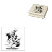 Weißes Kaninchen Gummistempel (Stempel)