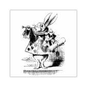 Weißes Kaninchen Gummistempel (Prägung)