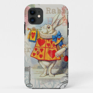 Weißes Kaninchen Herz Alice Classic Case-Mate iPhone Hülle