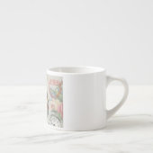 Weißes Kaninchen Herz Alice Classic Espressotasse (Rechts)