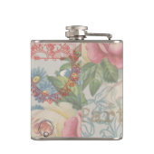 Weißes Kaninchen Herz Alice Classic Flachmann (Rückseite)