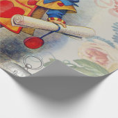 Weißes Kaninchen Herz Alice Classic Geschenkpapier (Ecke)