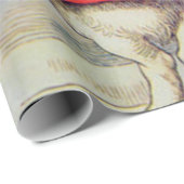 Weißes Kaninchen Herz Alice Classic Geschenkpapier (Rolleneckpunkt)