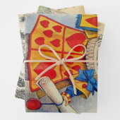 Weißes Kaninchen Herz Alice Classic Geschenkpapier Set (Beispiel)