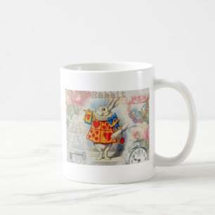 Weißes Kaninchen Herz Alice Classic Kaffeetasse