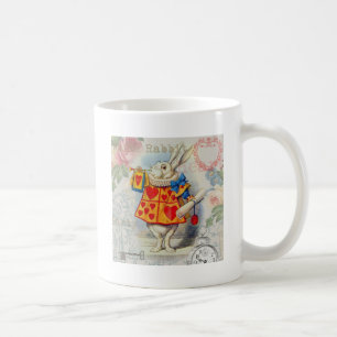 Weißes Kaninchen Herz Alice Classic Kaffeetasse