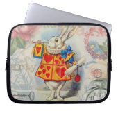 Weißes Kaninchen Herz Alice Classic Laptopschutzhülle (Vorderseite)