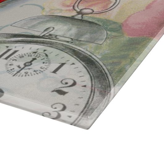 Weißes Kaninchen Herz Alice Classic Schneidebrett (Ecke)