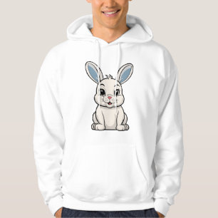 Weißes Kaninchen Hoodie
