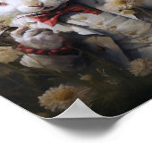 Weißes Kaninchen immer zu spät Poster (Ecke)