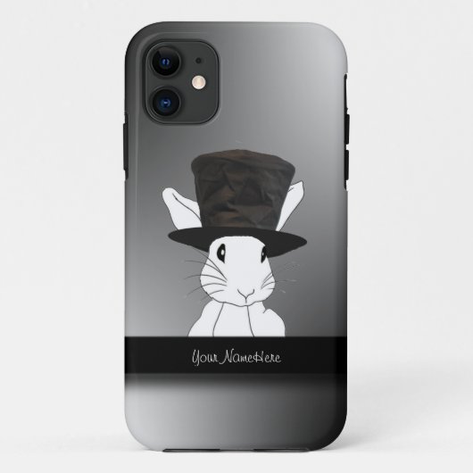 Weißes Kaninchen in Zylinder iPhone 5 Fall Case-Mate iPhone Hülle (Rückseite)