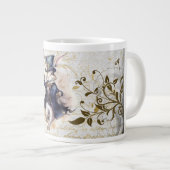 Weißes Kaninchen Jumbo-Tasse (Vorderseite Rechts)